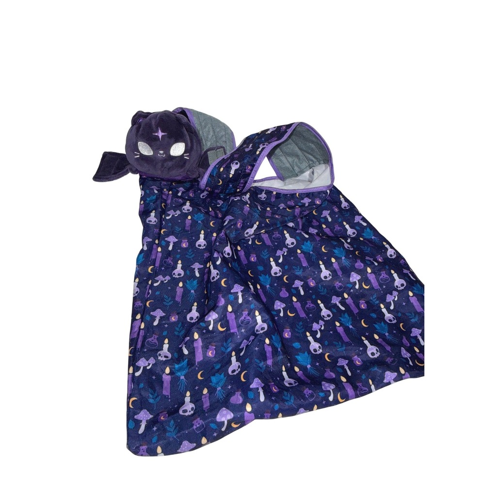 TeeTurtle Plushie Tote Bag Purple Bat Celestial Mushroom Skull Reusable Bag